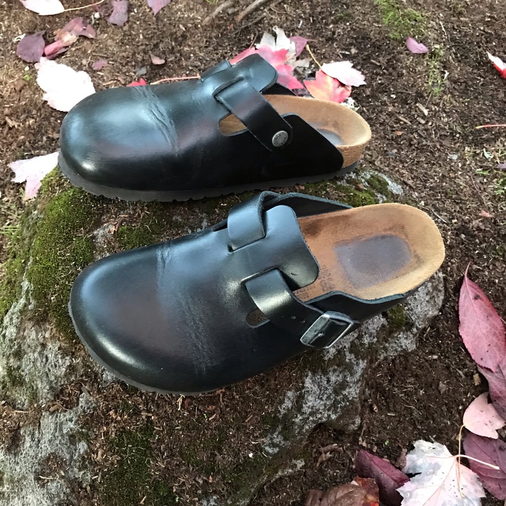 Size 38 Women’s Black Leather Birkenstocks